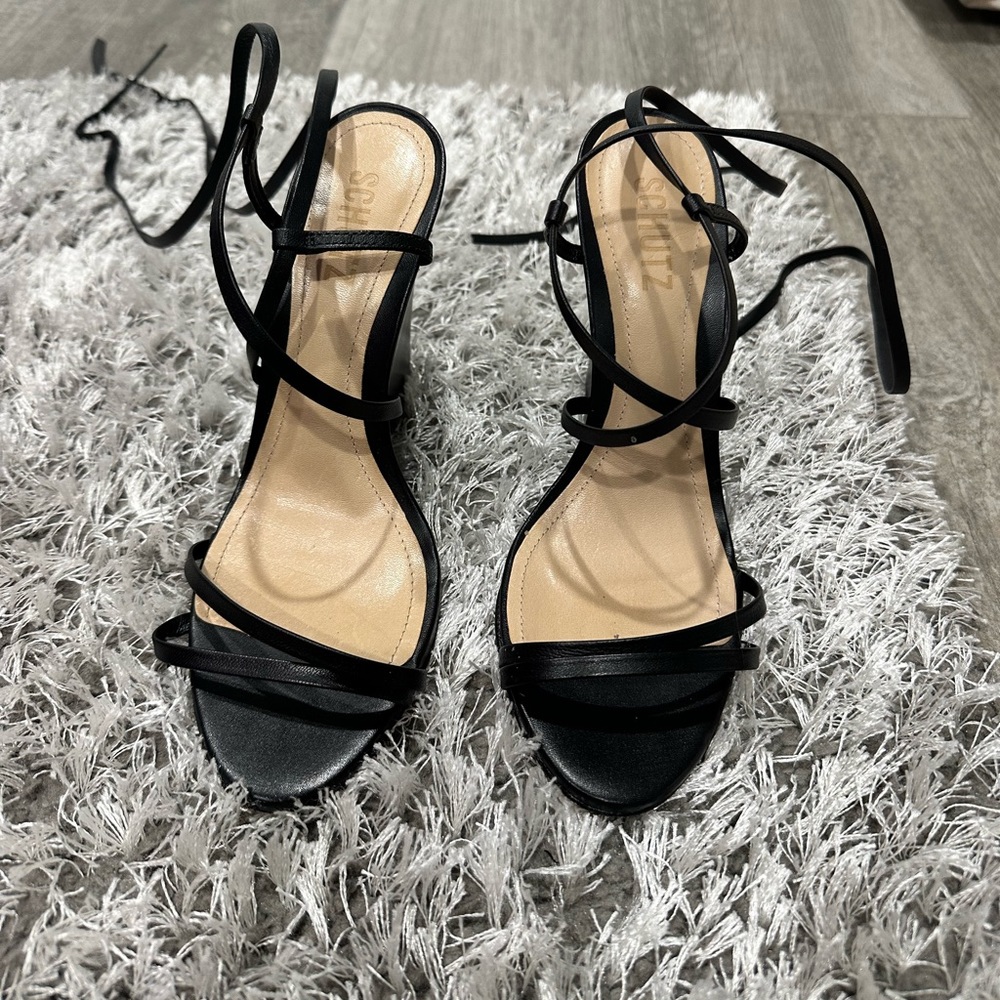 Schutz Deonne lace up wedges